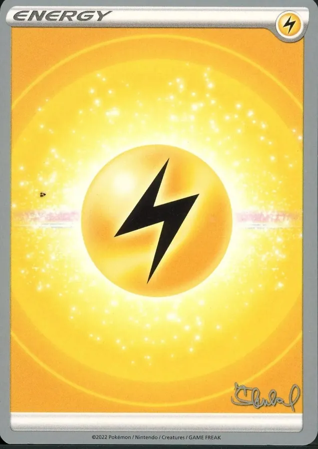 World Championships 2022 Lightning Energy Pokémon card